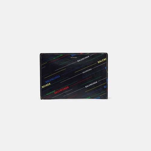 SALE / 발렌시아가 바자 프린트 레더 클러치 멀티컬러