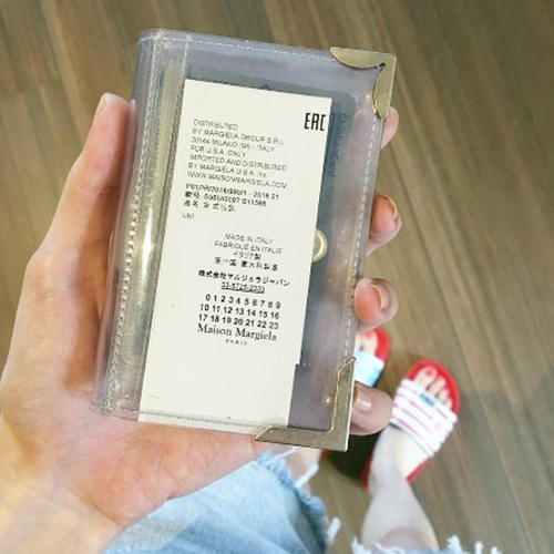메종마르지엘라 pvc 카드월렛 미니지갑