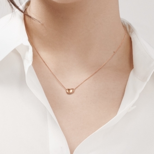티파니 빈 목걸이 18k 2co