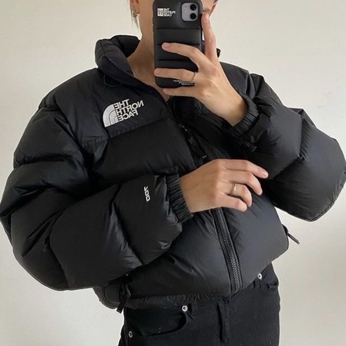 노스페이스 눕시 크롭 숏패딩