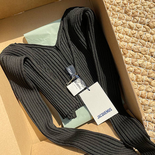 sale* 자크뮈스 프랄루 크롭 가디건 블랙