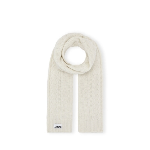 sale* 가니 케이블 니트 머플러 목도리 화이트